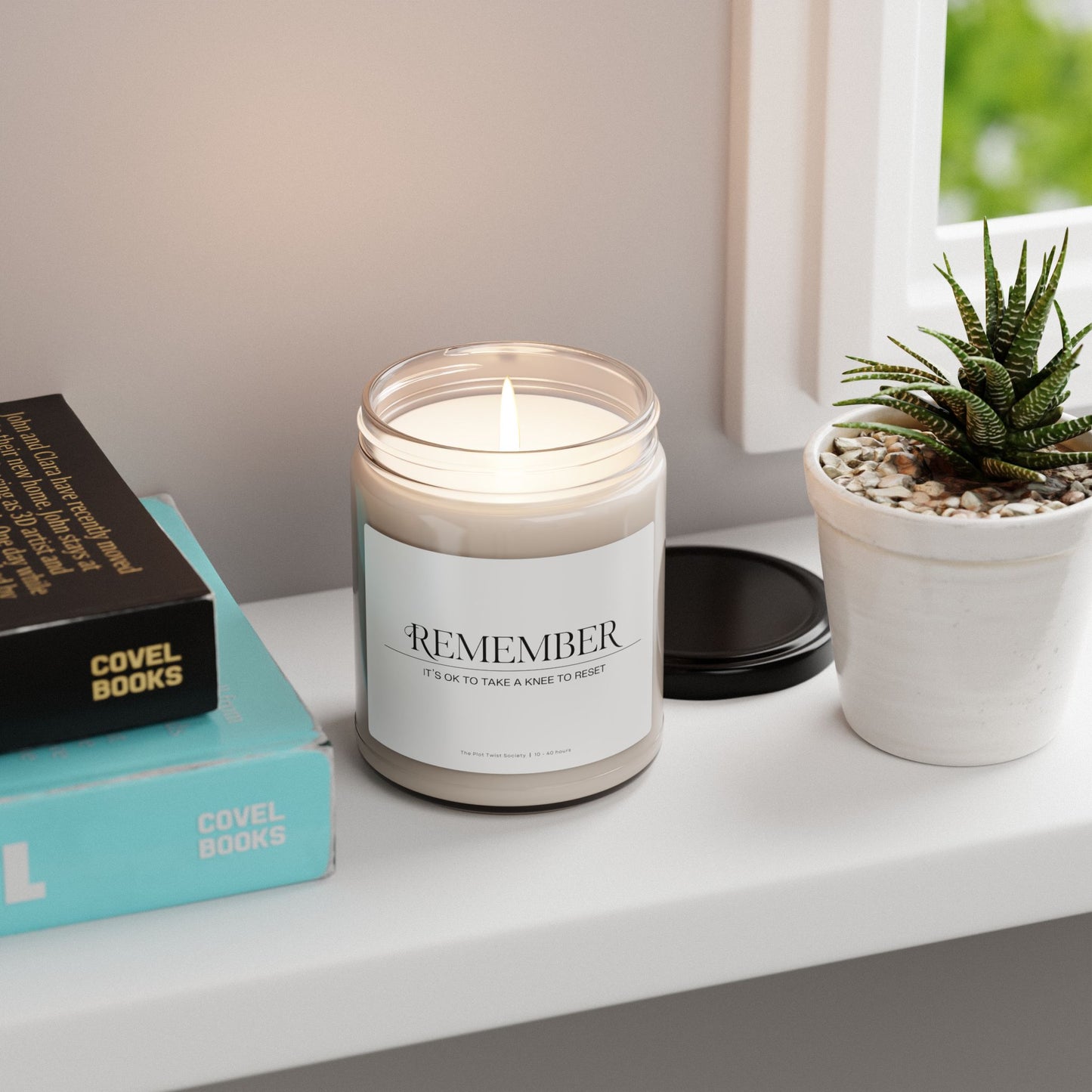 'Remember: It’s OK to Take a Knee to Reset' Scented Soy Candle – Because Rest is Power