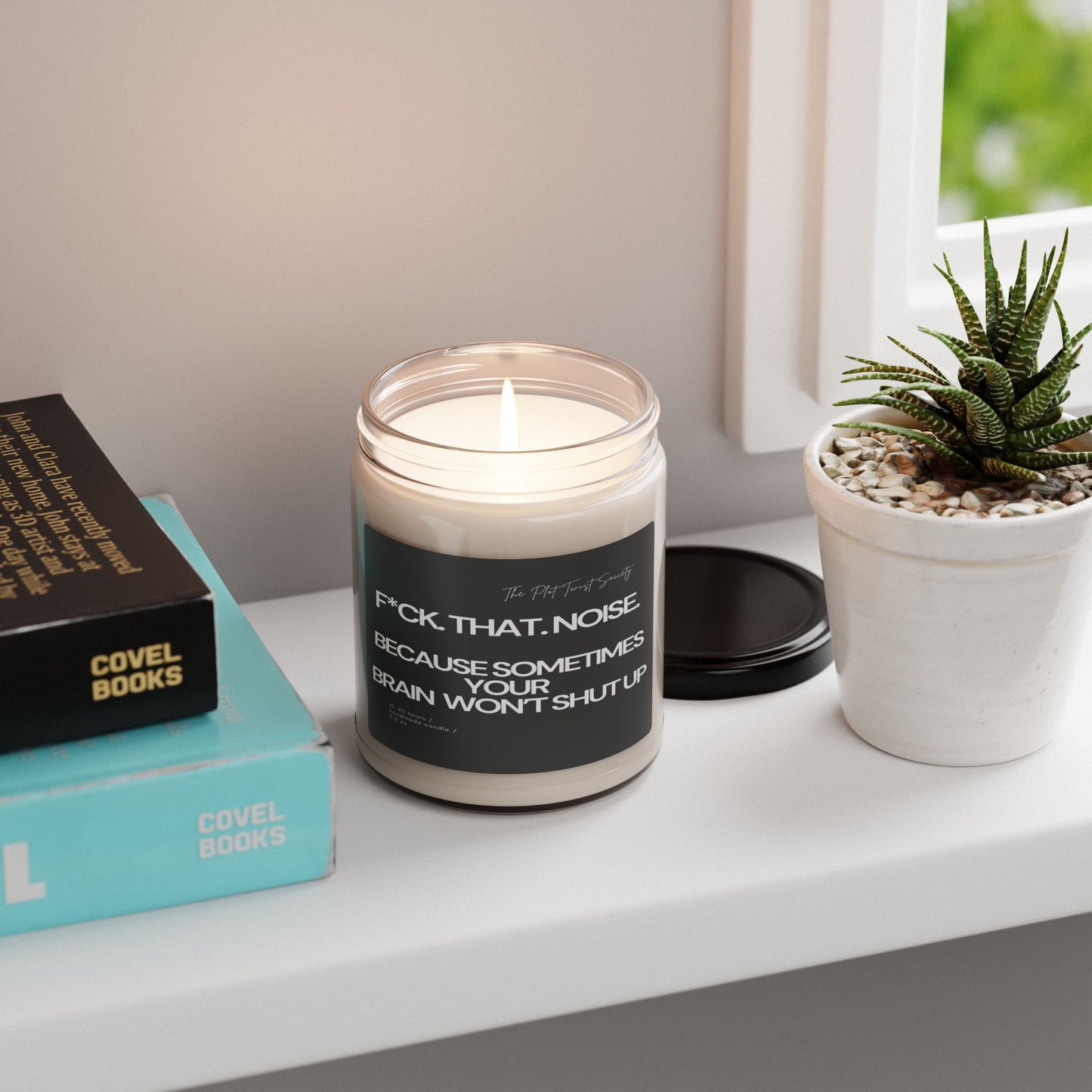 F*CK THAT NOISE Scented Soy Candle – Because You Deserve Peace