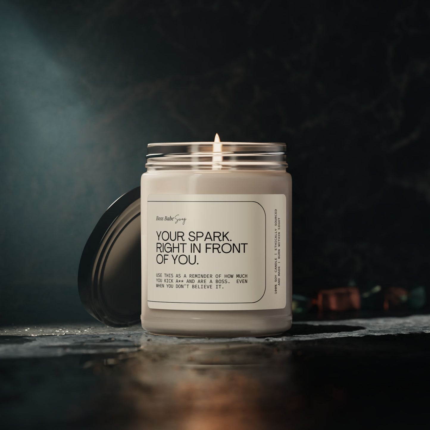 Your Spark. Right In Front of You - Scented Soy Candle, 9oz